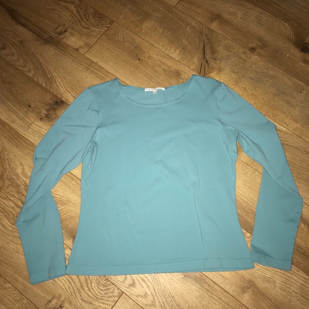 A light blue shirt